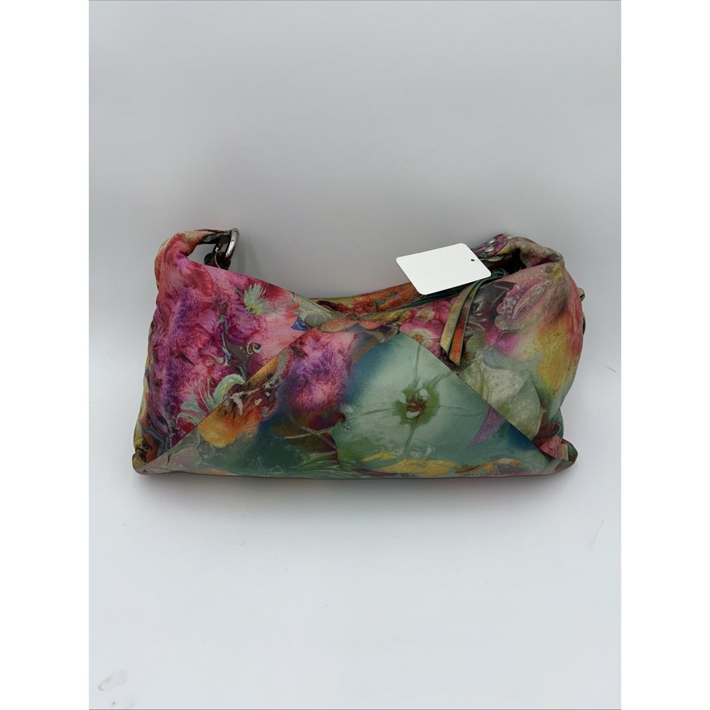 HTF HOBO International Summer Garden Painted Leather Slouchy Shoulder & Dust Bag - Picture 7 of 9